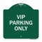 Signmission Reserved Parking Sign VIP Parking Only, Green & White Aluminum Sign, 18" x 18", GW-1818-23026 A-DES-GW-1818-23026 - alternate 1
